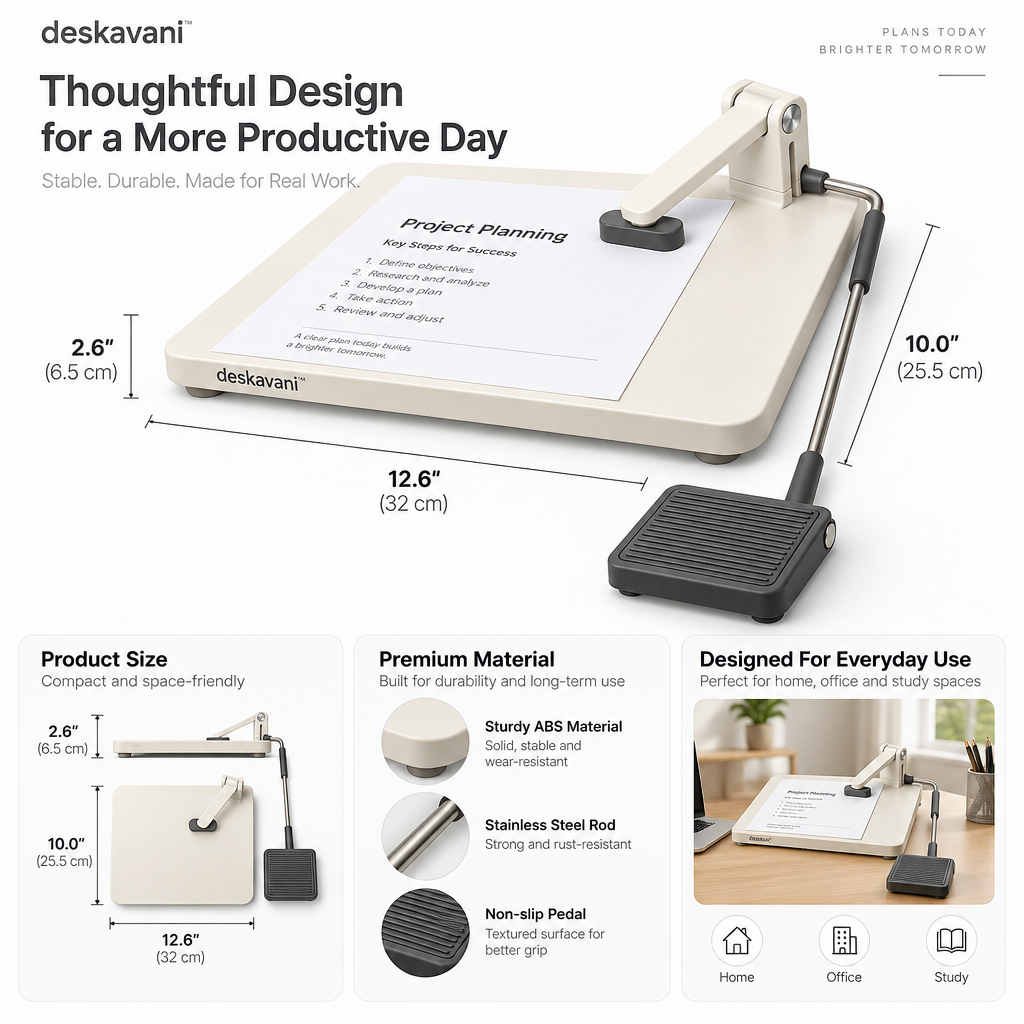 deskavani™ Foot-Operated Page Press