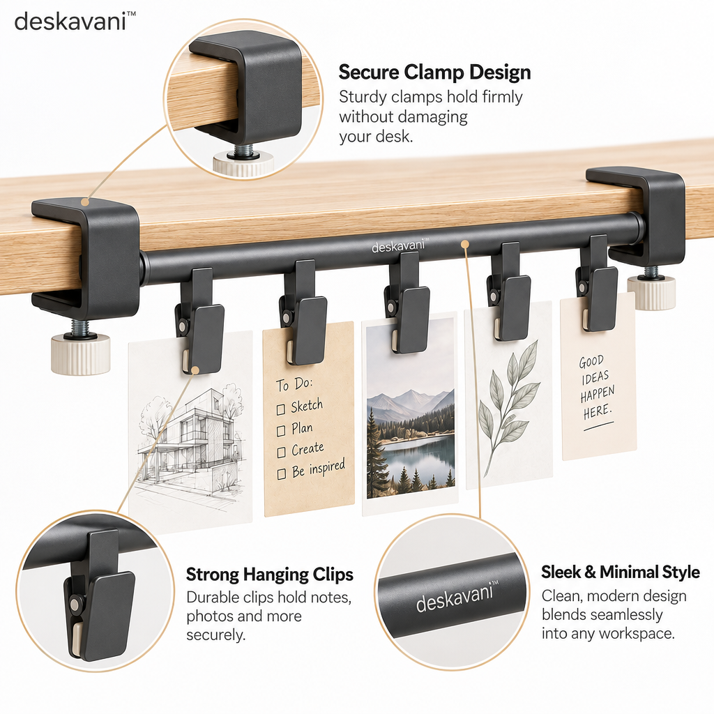 deskavani™ Clip-On Sketch Rail