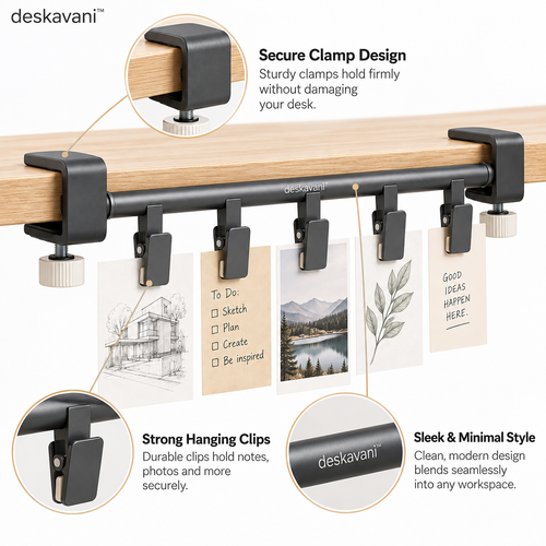 deskavani™ Clip-On Sketch Rail