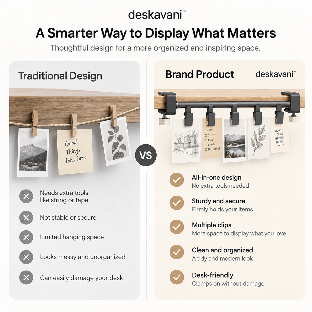 deskavani™ Clip-On Sketch Rail