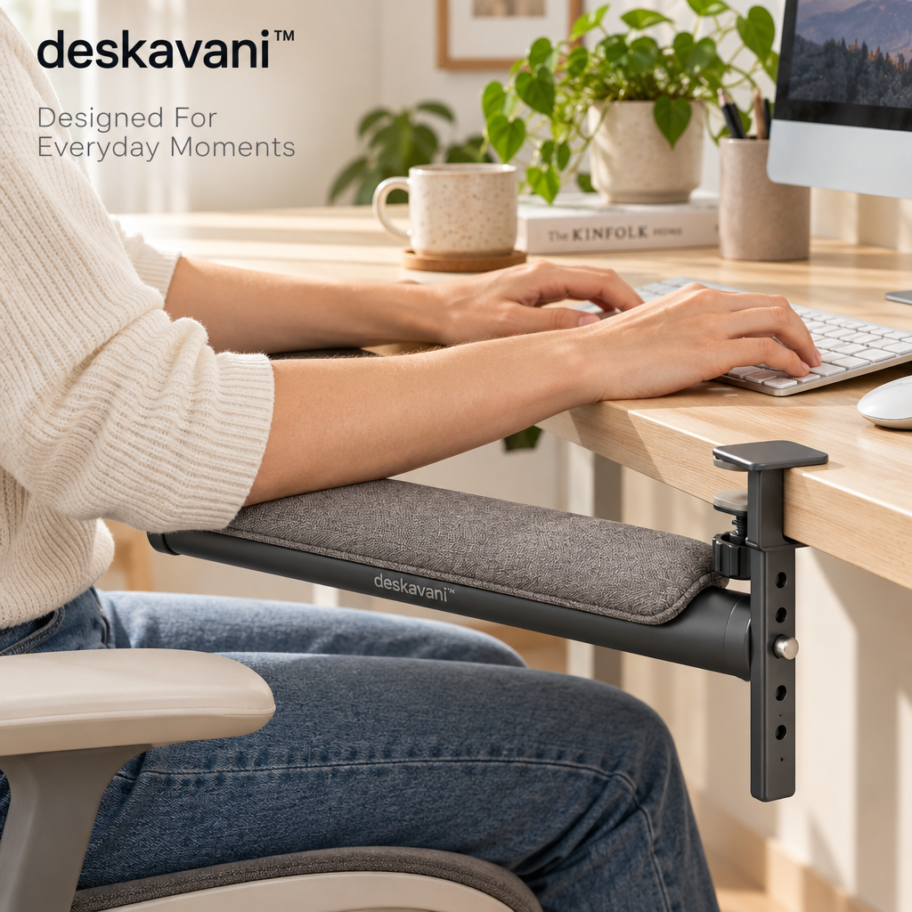 deskavani™ Desk Edge Foot Rail